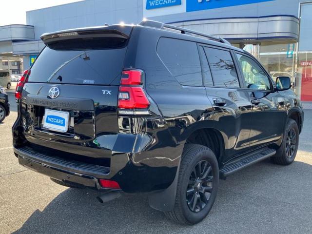 ランドクルーザープラド ４ＷＤ　ＴＸ　Ｌパッケージマットブラックエディション　サンルーフ／保証書／ディスプレイオーディオ＋ナビ９インチ／トヨタセーフティセンス／シートヒーター　前席／パノラミックビューモニター／車線逸脱防止支援システム／シート　フルレザー　革シート　全周囲カメラ（3枚目）