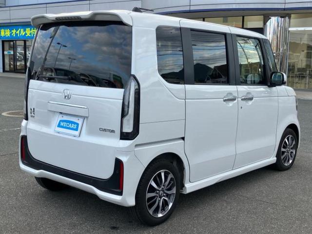 Ｎ－ＢＯＸカスタム ヒョウジュン　保証書／ホンダセンシング／電動スライドドア／ヘッドランプ　ＬＥＤ／ＵＳＢジャック／ＥＢＤ付ＡＢＳ／横滑り防止装置／禁煙車／アルミホイール　純正　１４インチ／パワーウインドウ　衝突被害軽減システム（3枚目）