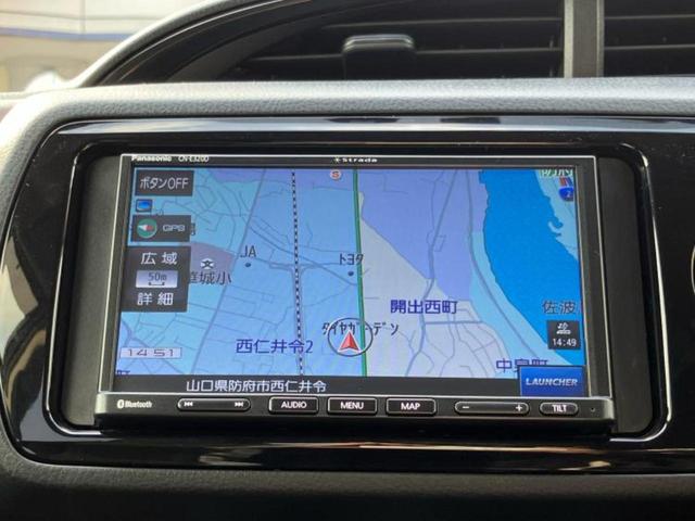 ヴィッツ Ｆ　新品タイヤ／保証書／社外　ＳＤナビ／Ｂｌｕｅｔｏｏｔｈ接続／ＥＴＣ／ＥＢＤ付ＡＢＳ／横滑り防止装置／アイドリングストップ／ワンセグＴＶ／エアバッグ　運転席／エアバッグ　助手席／衝突安全ボディ（9枚目）