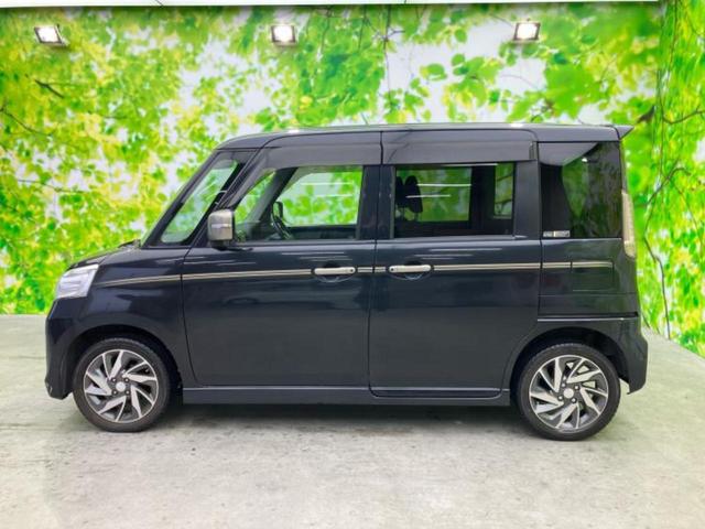 スペーシアカスタム Jスタイル 新品タイヤ/保証書/社外 SDナビ/レーダーブレーキサポート(スズキ)/両側電動スライドドア/シートヒーター 前席/ヘッドランプ HID/Bluetooth接続/EBD付ABS DVD再生(2枚目)