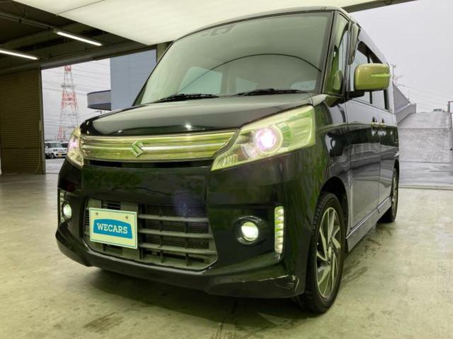 スペーシアカスタム Jスタイル 新品タイヤ/保証書/社外 SDナビ/レーダーブレーキサポート(スズキ)/両側電動スライドドア/シートヒーター 前席/ヘッドランプ HID/Bluetooth接続/EBD付ABS DVD再生(54枚目)