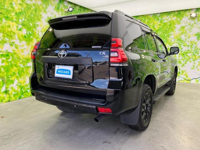 ランドクルーザープラド 4WD TX Lパッケージマットブラックエディション サンルーフ/保証書/純正 9インチ SDナビ/衝突安全装置/シートヒーター/車線逸脱防止支援システム/シート フルレザー/ヘッドランプ LED/ETC/EBD付ABS/横滑り防止装置 革シート 4WD(3枚目)