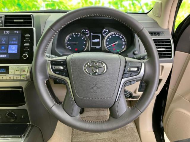 ランドクルーザープラド 4WD TX Lパッケージマットブラックエディション サンルーフ/保証書/純正 9インチ SDナビ/衝突安全装置/シートヒーター/車線逸脱防止支援システム/シート フルレザー/ヘッドランプ LED/ETC/EBD付ABS/横滑り防止装置 革シート 4WD(14枚目)