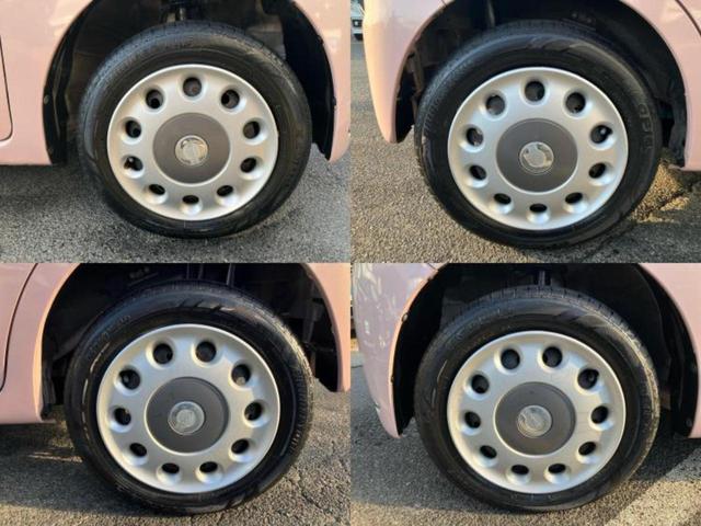 ミラココア ココアＸ　新品タイヤ／保証書／ＥＢＤ付ＡＢＳ／アイドリングストップ／エアバッグ　運転席／エアバッグ　助手席／パワーウインドウ／キーレスエントリー／オートエアコン／パワーステアリング／盗難防止システム　記録簿（49枚目）