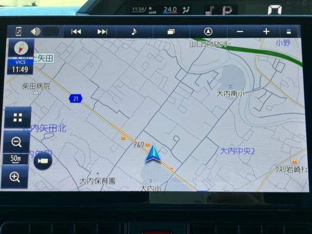 タント カスタムＸ　新品タイヤ／保証書／純正　９インチ　ＳＤナビ／スマートアシスト（トヨタ・ダイハツ）／両側電動スライドドア／シートヒーター　前席／パノラマモニター／車線逸脱防止支援システム／シート　ハーフレザー　ＥＴＣ（10枚目）