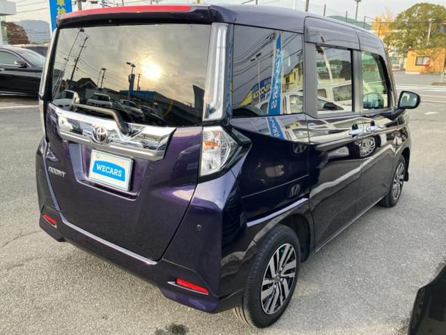 ルーミー カスタムG 新品タイヤ/保証書/純正 SDナビ/フリップダウンモニター 純正 12.1インチ/スマートアシスト(トヨタ・ダイハツ)/両側電動スライドドア/車線逸脱防止支援システム/ヘッドランプ LED DVD再生(3枚目)