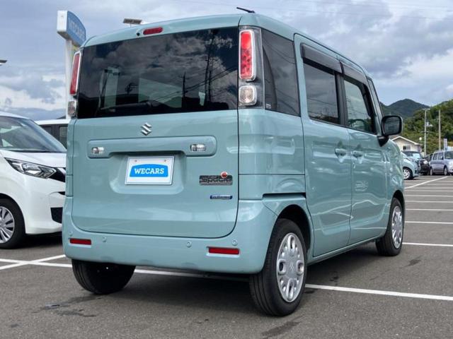 スペーシア ハイブリッドG 新品タイヤ/保証書/セーフティサポート(スズキ)/車線逸脱防止支援システム/EBD付ABS/横滑り防止装置/アイドリングストップ/エアバッグ サイド/衝突安全ボディ/エンジンスタートボタン(3枚目)