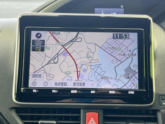 ヴォクシー ハイブリッドＺＳキラメキ２　保証書／純正　９インチ　ＳＤナビ／トヨタセーフティセンス／両側電動スライドドア／シートヒーター　前席／車線逸脱防止支援システム／ヘッドランプ　ＬＥＤ／Ｂｌｕｅｔｏｏｔｈ接続／ＥＴＣ／ＥＢＤ付ＡＢＳ（10枚目）