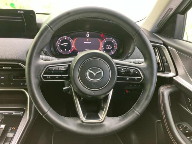 ＣＸ－６０ ＸＤ　Ｌパッケージ　新品タイヤ／保証書／純正　ＳＤナビ／衝突安全装置／シートヒーター／全方位モニター／車線逸脱防止支援システム／シート　フルレザー／電動バックドア／ヘッドランプ　ＬＥＤ／ＥＴＣ／ＥＢＤ付ＡＢＳ　革シート（15枚目）