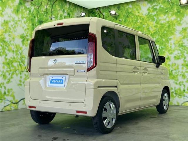 スペーシア ハイブリッドＧ　保証書／セーフティサポート（スズキ）／車線逸脱防止支援システム／ヘッドランプ　ＬＥＤ／ＥＢＤ付ＡＢＳ／横滑り防止装置／アイドリングストップ／エアバッグ　サイド／衝突安全ボディ　衝突被害軽減システム（3枚目）