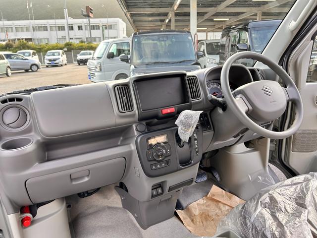 エブリイ Jリミテッド 新車保証 走行5Km 衝突回避支援システム ハイビームアシスト ぬかるみ脱出アシスト ブラック塗装専用LEDヘッドライト 専用デカール ガンメタ塗装フルホイールキャップ USB電源ソケット(12枚目)