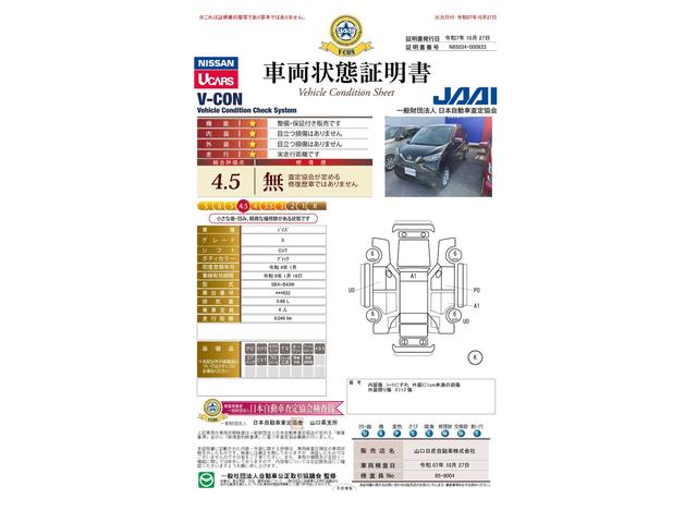 車両状態評価書