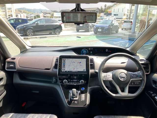 セレナ １．２　ｅ－ＰＯＷＥＲ　ハイウェイスター　Ｇ　ワンオーナー１０インチナビ後席モニター　３６０度カメラ　衝突軽減ブレーキ　禁煙車　両側パワースライドドア　ＬＤＰ　ＬＥＤヘッドライト　インテリジェントキー　ドライブレコーダー　ＥＴＣ　レーダークルコン　オートエアコン　１オーナー　キーフリー（4枚目）