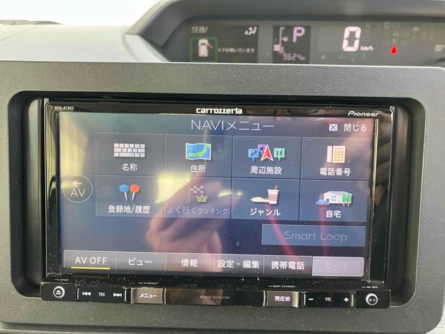 タント Ｘ　４ＷＤ　バックカメラ　両側スライド・片側電動　ナビ　ＴＶ　クリアランスソナー　レーンアシスト　衝突被害軽減システム　ＬＥＤヘッドランプ　スマートキー　アイドリングストップ　電動格納ミラー　シートヒータ（8枚目）