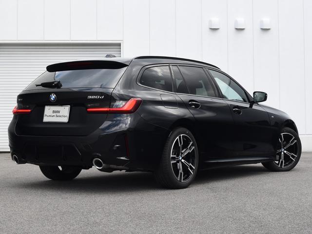 3シリーズ 320d xDriveツーリング Mスポーツ 弊社デモカー 黒革 シートヒーター ランバーサポート ドライビングアシストプロ 渋滞アシスタント パークアシストプラス LEDヘッドライト ハイビームアシスト ワイヤレスチャージ Mスポーツサス(2枚目)