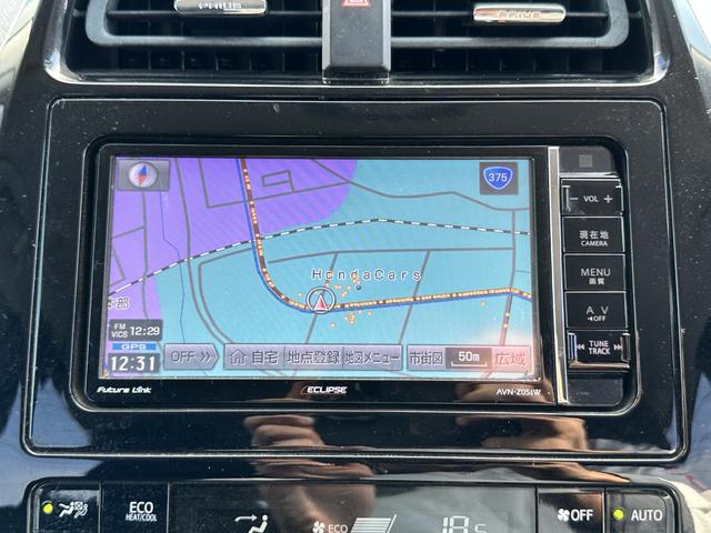 プリウス S 当社下取車 ナビ バックカメラ フルセグTV LEDヘッドライト オートライト Bluetooth接続 アルミホイール ETC 横滑り抑制装置 スマートキー スペアキー ルームクリーニング済み(3枚目)