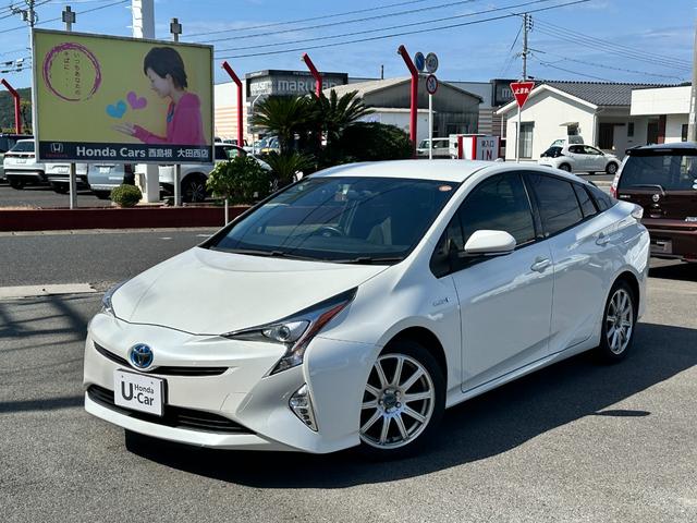 プリウス S 当社下取車 ナビ バックカメラ フルセグTV LEDヘッドライト オートライト Bluetooth接続 アルミホイール ETC 横滑り抑制装置 スマートキー スペアキー ルームクリーニング済み(9枚目)