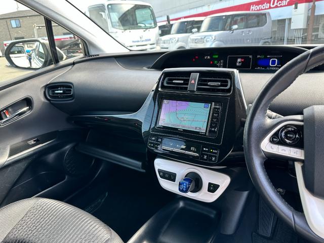 プリウス S 当社下取車 ナビ バックカメラ フルセグTV LEDヘッドライト オートライト Bluetooth接続 アルミホイール ETC 横滑り抑制装置 スマートキー スペアキー ルームクリーニング済み(28枚目)