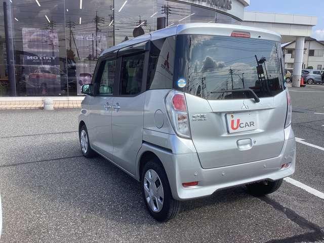 ｅＫスペース Ｇ　セーフティパッケージ　シートヒータ　横滑り防止　オートエアコン　スマートキー　ｉ－ｓｔｏｐ　バックカメラ　キーフリー　パワーウィンドウ　エアバッグ　ＡＢＳ　４ＷＤ　サイドカメラ　盗難防止システム　ベンチシート　衝突警告（4枚目）