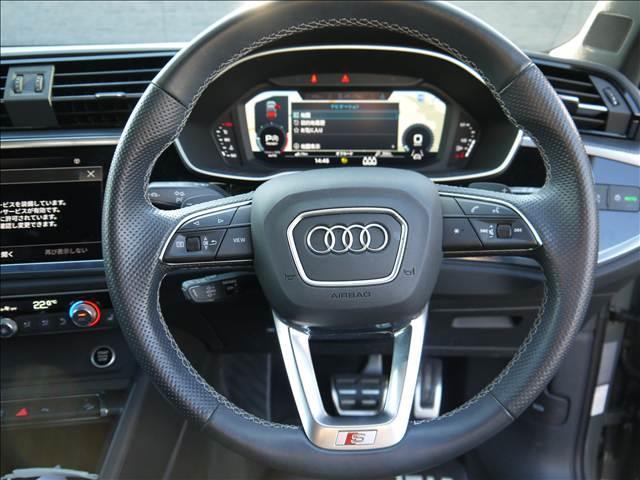 Q3スポーツバック ディーゼル 35 TDI quattro S line RH 360カメラ 衝突軽減B アドバンストキー ヒーター LEDヘッド クルコン パーキングアシスト 電動Rゲート パワーシート バックカメラ ターボ HDDナビ 4WD 禁煙 キーフリー サイドカメラ(11枚目)