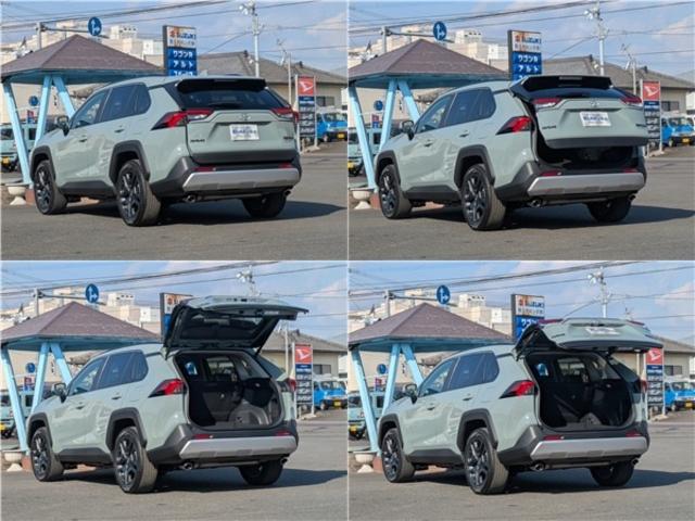 RAV4 ハイブリッドアドベンチャー 10.5インチナビ&パノラミックビューモニター フルセグTV デジタルインナーミラー ハンズフリーパワーバックドア 前席ベンチレーション ステアリングヒーター セーフティセンス(11枚目)