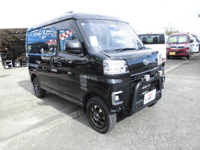 ハイゼットカーゴ クルーズ　ワンオーナー　ディスプレイオーディオ　ＨＤＭＩ　社外アルミ　ＴＶ　バックカメラ　ＥＴＣ　ドラレコ前後　純正リフトアップ（2枚目）