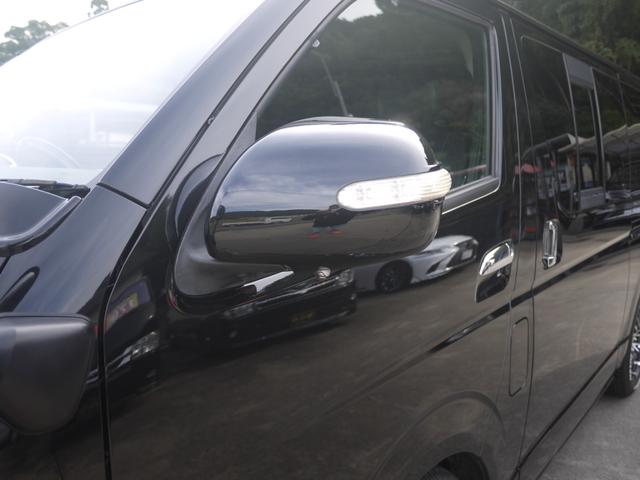 ハイエースバン ロングスーパーGL ベッドキット 3型 社外17インチAW ホワイトレター 社外ナビ フルセグ地デジ Bカメラ ETC ツイーター 黒革調シートカバー LEDテール ボンネットフード フロントスポイラー キセノンHID(32枚目)