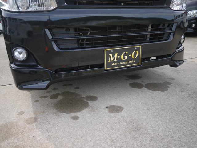 ハイエースバン ロングスーパーGL ベッドキット 3型 社外17インチAW ホワイトレター 社外ナビ フルセグ地デジ Bカメラ ETC ツイーター 黒革調シートカバー LEDテール ボンネットフード フロントスポイラー キセノンHID(34枚目)