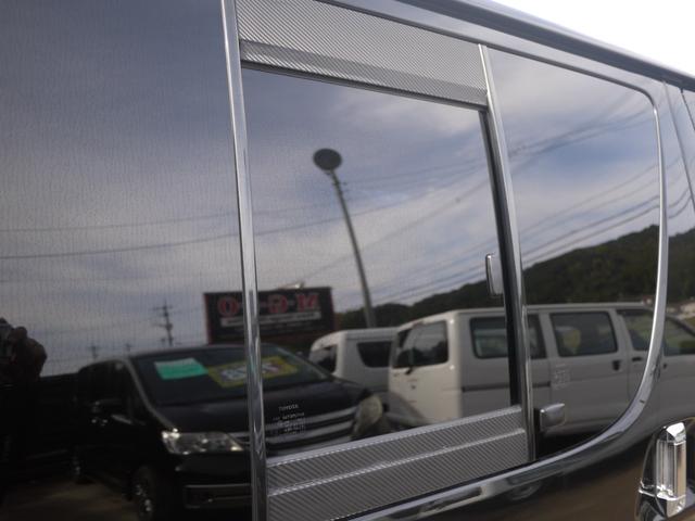 ハイエースバン ロングスーパーGL ベッドキット 3型 社外17インチAW ホワイトレター 社外ナビ フルセグ地デジ Bカメラ ETC ツイーター 黒革調シートカバー LEDテール ボンネットフード フロントスポイラー キセノンHID(35枚目)