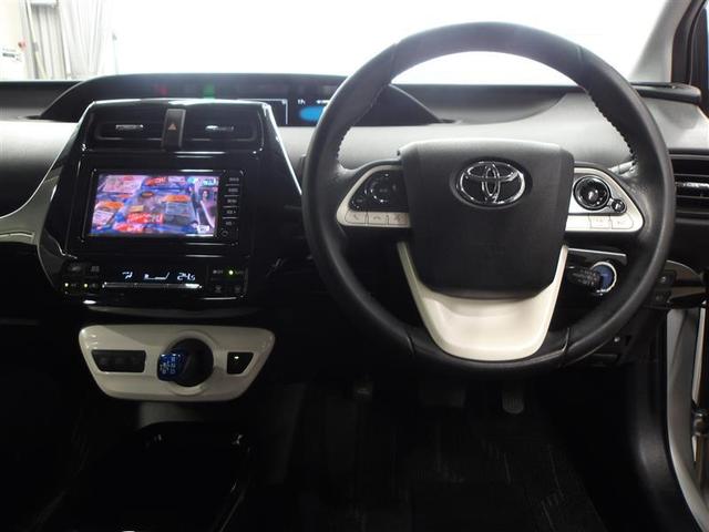 プリウス Sセーフティプラス 衝突回避システム 1セグ Bモニター ドラレコ付き LEDライト クルコン ETC装備 スマートKEY ナビTV イモビライザー 横滑り防止機能 PW カーテンエアバッグ キーレスエントリー アルミ(4枚目)