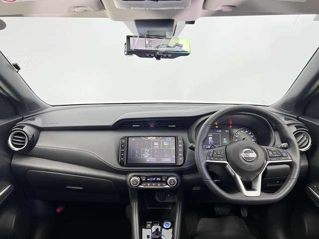 キックス 1.2 X (e-POWER) アラウンドモニター ドラレコ ETC LED ナビ&TV 追従クルコン スマートキー LEDヘッド レーンアシスト パワーステアリング 盗難防止システム ドライブレコーダー ETC 整備記録簿有 メモリーナビ サイドエアバッグ アルミ AAC(4枚目)