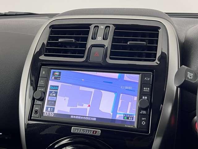 日産ディーラーナビ、フルセグＴＶ、ミュージックサーバー、Ｂｌｕｅｔｏｏｔｈ機能が付いておりますので快適にドライブを楽しむ事が出来ます。