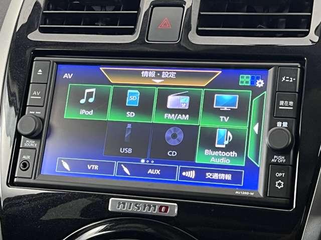 日産ディーラーナビ、フルセグＴＶ、ミュージックサーバー、Ｂｌｕｅｔｏｏｔｈ機能が付いておりますので快適にドライブを楽しむ事が出来ます。
