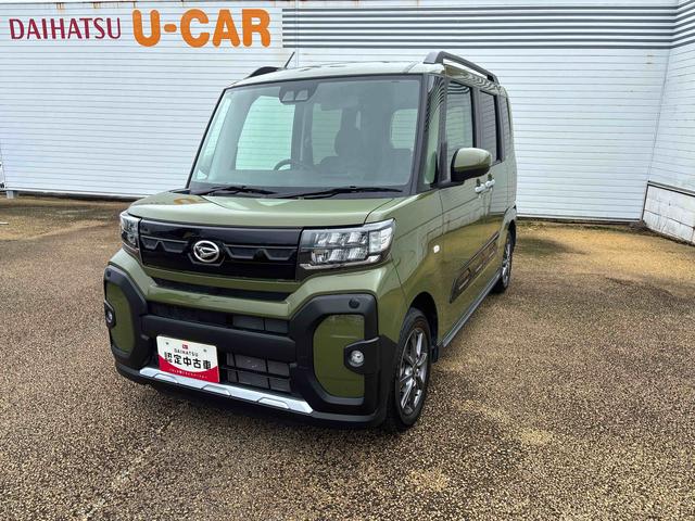 タント ファンクロス　インパネシフト　プッシュスタートスイッチ　電子カードキー　電動パーキングブレーキ　ディスプレイオーディオ　アルミホイール　両側オートドア　レーンキープアシスト　衝突軽減システム　ＡＢＳ（2枚目）