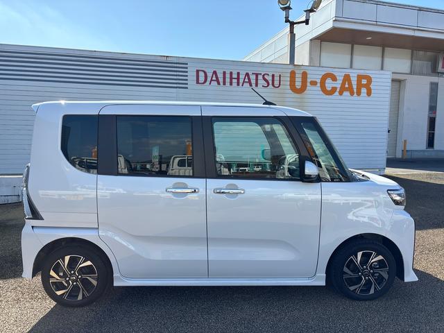 タント カスタムＸ　インパネシフト　プッシュスタートスイッチ　電子カードキー　電動パーキングブレーキ　衝突被害軽減システム　アルミホイール　ＡＢＳ（4枚目）