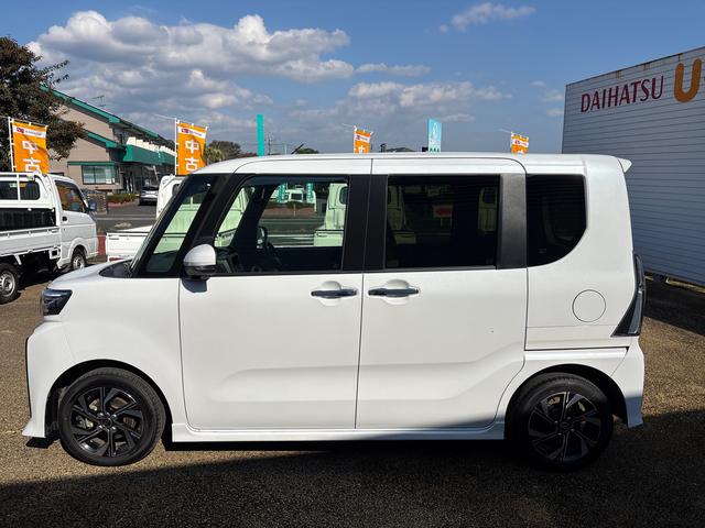 タント カスタムＸ　インパネシフト　プッシュスタートスイッチ　電子カードキー　電動パーキングブレーキ　衝突被害軽減システム　アルミホイール　ＡＢＳ（5枚目）