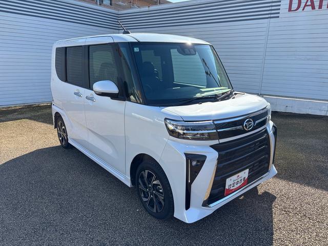 タント カスタムＸ　インパネシフト　プッシュスタートスイッチ　電子カードキー　電動パーキングブレーキ　衝突被害軽減システム　アルミホイール　ＡＢＳ（6枚目）