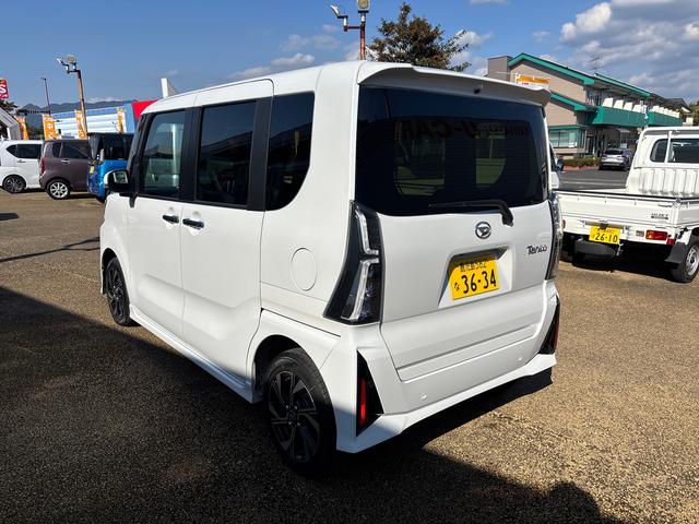 タント カスタムＸ　インパネシフト　プッシュスタートスイッチ　電子カードキー　電動パーキングブレーキ　衝突被害軽減システム　アルミホイール　ＡＢＳ（9枚目）