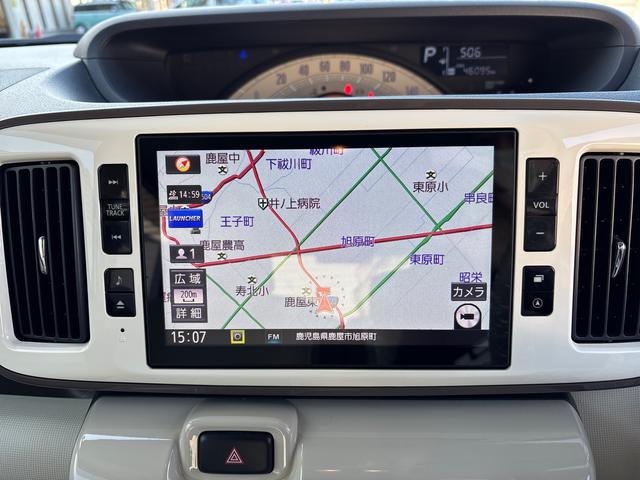 ムーヴキャンバス Xメイクアップリミテッド SAIII インパネシフト プッシュスタートスイッチ 電子カードキー カーナビ 左右パワースライドドア 衝突被害軽減システム ABS(10枚目)