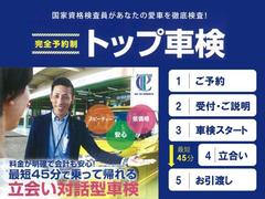 カートップ熊本の「トップ車検」〜立ち合い４５分で、その日に乗って帰れます。〜　１．ご予約　２．受付・ご説明　３．車検スタート　４．立ち合い（最短４５分）　５．お引渡し 7