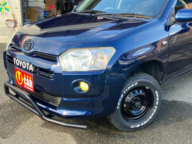 プロボックス ＤＸコンフォート　リフトアップ　４ＷＤ　フロントバンパーガード　スチールホイールブラック塗装　トーヨーオープン　カントリーＲＴ新品　ＥＴＣ　ディスプレイオーディオ　サイド＆バックカメラ　ルーフキャリア　トヨタエンブレム（7枚目）