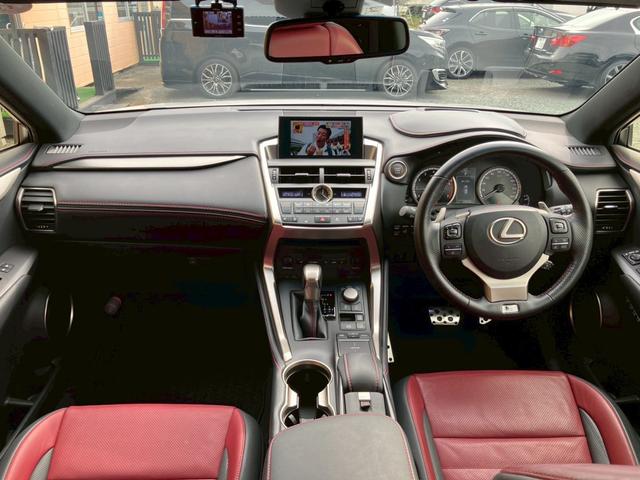NX NX200t Fスポーツ 4WD 純正SDナビ/フルセグTV BT CD/DVD バックモニター/サイドカメラ 黒/赤レザーシート(エアー・ヒート) OPヘッドアップディスプレイ OPエンジンスターター 3眼LEDヘッドライト(27枚目)