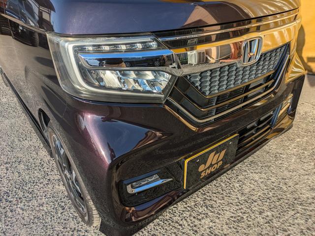 N-BOXカスタム G・Lターボホンダセンシング 純正インターナビ DVD CD BT フルセグTV バックカメラ ステアリングスイッチ 両側電動スライドドア ホンダセンシング 純正LEDヘッドライト LEDフォグランプ スマートキー(10枚目)