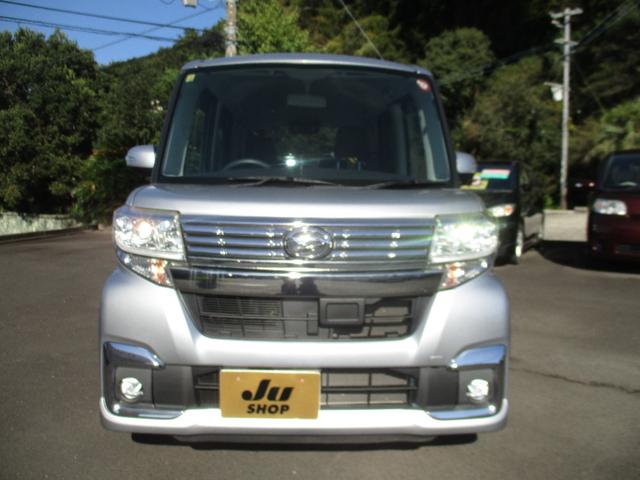 タント カスタムX 車検整備付 フルセグナビ Bluetooth CD DVD USB 左電動スライドドア LEDヘッドライト アルミホイール(2枚目)