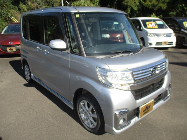 タント カスタムX 車検整備付 フルセグナビ Bluetooth CD DVD USB 左電動スライドドア LEDヘッドライト アルミホイール(3枚目)