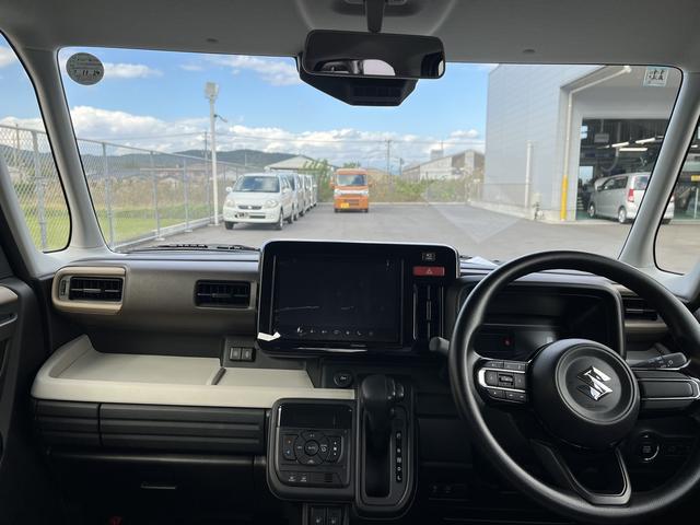 スペーシア ハイブリッドＸ　デュアルセンサーブレーキサポートＩＩ　マイルドハイブリッド　電動スライドドア　全方位ナビ　ＣＶＴ　オートエアコン　リモコンキー　キーレススタート　オートライト　オーディオスイッチ　ＬＥＤ　ＥＳＰ（12枚目）