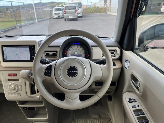 アルトラパン Ｘ　衝突被害軽減ブレーキ　エネチャージ　ナビ　全方位カメラ　ＣＶＴ　オートエアコン　リモコンキー　キーレススタート　オートライト　オーディオスイッチ　シートヒーター　ドラレコ　ＨＩＤ　アルミ　ＥＳＰ（12枚目）