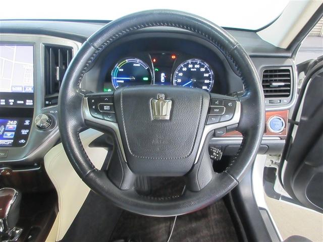 クラウンハイブリッド ロイヤルサルーンＧ　Ｂモニター　ＨＤＤナビゲーション　オートエアコン　ナビＴＶ　電動シート　フルセグＴＶ　盗難防止システム　ドラレコ　キーレス　パワーウィンドウ　アルミホイール　横滑り防止装置　ＥＴＣ　ＰＳ　エアバッグ（11枚目）