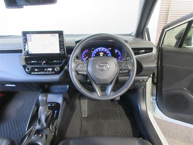 カローラ ハイブリッド　ダブルバイビー　半革シート　衝突軽減システム　ＥＴＣ付き　ＬＥＤランプ　パワーウィンドウ　バックモニタ　キーレスエントリー　ＡＡＣ　記録簿有　エアバッグ　オートクルーズコントロール　盗難防止装置　アルミホイール　ナビ（3枚目）