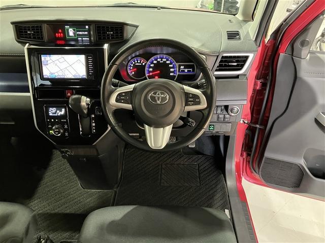 ルーミー カスタムG-T 助手席エアバック 両側オートスライドドア スマートキープッシュスタート LEDライト 横滑り防止機能 クルコン ワンセグテレビ 点検記録簿 ETC付 アルミホイール キーレス ドラレコ ナビ&TV(3枚目)